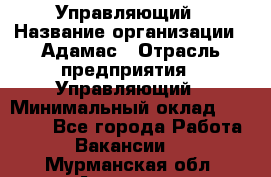 Управляющий › Название организации ­ Адамас › Отрасль предприятия ­ Управляющий › Минимальный оклад ­ 40 000 - Все города Работа » Вакансии   . Мурманская обл.,Апатиты г.